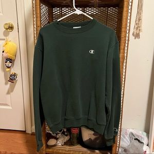 Champion crewneck dark green